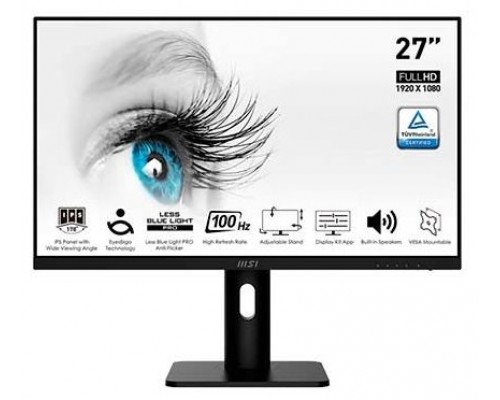 MSI Pro MP273AP pantalla para PC 68,6 cm (27") 1920 x 1080 Pixeles Full HD Negro