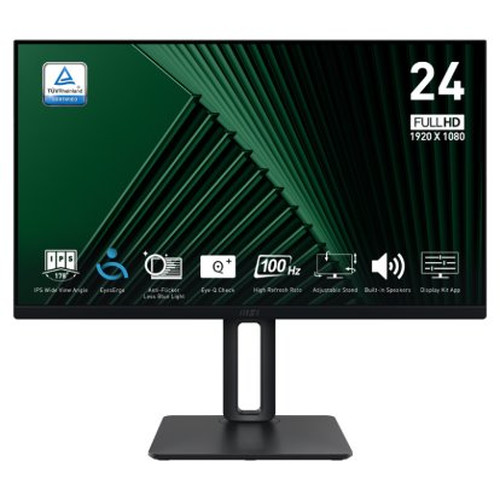 MSI Pro MP245PG pantalla para PC 60,5 cm (23.8") 1920 x 1080 Pixeles Full HD LCD Negro-MR14 MSI Pro MP245PG pantalla para PC 60,5 cm (23.8") 1920 x 1080 Pixeles Full HD LCD Negro