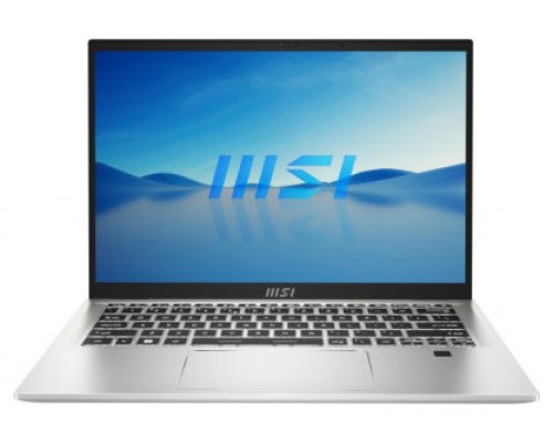 MSI PORTATIL MODERN 14 F13MG-415ES. 14" FHD (1920*1080), 60HZ IPS.  I5-1334U. INTEL UHD GRAPHICS. DDR IV 8GB*2. 512GB NVME SSD. PLATA. W11 HOME