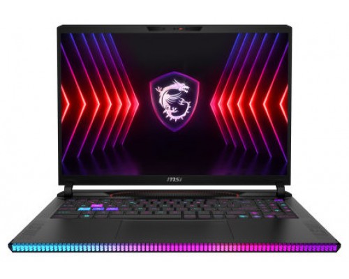 MSI Gaming Raider GE68 HX 14VHG-432ES Intel® Core™ i9 i9-14900HX Portátil 40,6 cm (16") Quad HD+ 32 GB DDR5-SDRAM 2 TB SSD NVIDIA GeForce RTX 4080 Wi-Fi 7 (802.11be) Windows 11 Home Negro