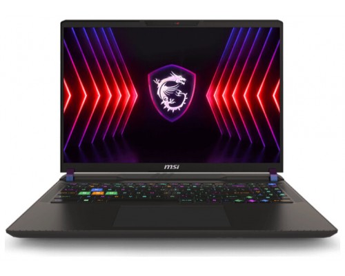 MSI Vector 16 HX A14VHG-445XES Intel® Core™ i9 i9-14900HX Portátil 40,6 cm (16") Quad HD+ 32 GB DDR5-SDRAM 1 TB SSD NVIDIA GeForce RTX 4080 Wi-Fi 7 (802.11be) FreeDOS Negro