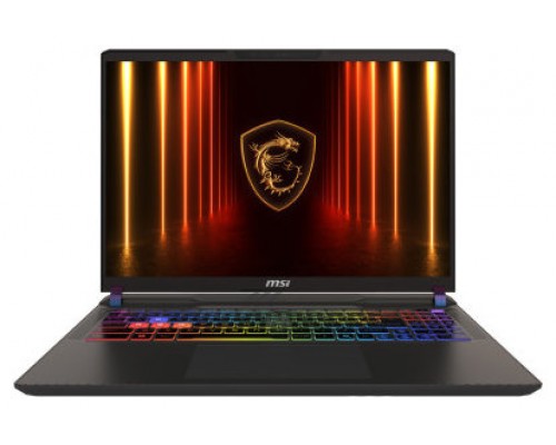 MSI Vector 16 HX AI A2XWFG-032XES Intel Core Ultra 9 275HX Portátil 40,6 cm (16") Quad HD+ 32 GB DDR5-SDRAM 2 TB SSD NVIDIA GeForce RTX 5060 Wi-Fi 7 (802.11be) FreeDOS Gris