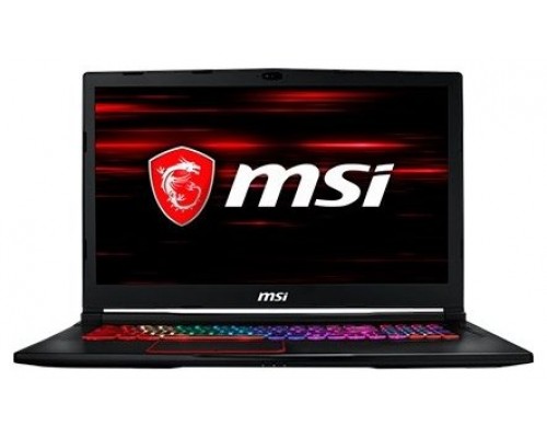 PORTATIL GAMING MSI GE73 I7-8750H-16G-256SSD+1T-GTX1060-17-W10