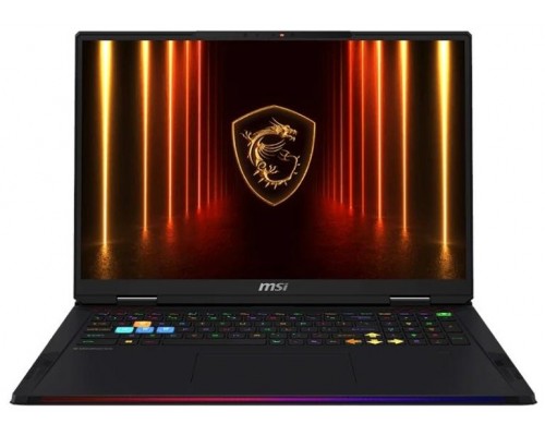 MSI PORTATIL RAIDER A18 HX A9WIG-040ES. RAIDER A18 HX A9WIG-040ES. 18" UHD (3840X2400), MINILED, 120HZ, IPS. AMD RYZEN 9 9955HX3D. NVIDIA GEFORCE RTX 5080. DDR5 32GB*2. 2TB NVME SSD. W11 HOME. NEGRO
