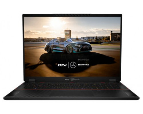 MSI PORTATIL STEALTH 18 MERCEDESAMG A1VHG-081ES. 18" IPS-LEVEL UHD+ (3840X2400) 120HZ. ULTRA 9 PROCESSOR 185H. NVIDIA GEFORCE RTX 4080, GDDR6 12GB. DDR5 16GB*2. WIN 11 HOME ADV. BLACK