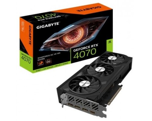 TARJETA GRAFICA GIGABYTE RTX 4070 WINDFORCE 3X OC V2 12GB