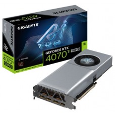 GIGABYTE GeForce RTX 4070 Ti SUPER AI TOP 16G Tarjeta Gráfica - 16GB GDDR6X, 256bit, PCI-E 4.0, 2610MHz Core Clock, 3 x DisplayPort 1.4a, 1 x HDMI 2.1a, NVIDIA DLSS 3, GV-N407TSAI TOP-16GD