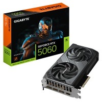 GIGABYTE GeForce RTX 5060 WINDFORCE 8G Tarjeta Gráfica - 8GB GDDR7, 128bit, PCI-E 5.0, 2497 MHz Frecuencia del núcleo, 3 x DisplayPort, 1 x HDMI, GV-N5060WF2-8GD