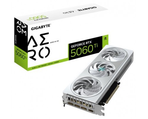TARJETA GRAFICA GIGABYTE RTX 5060 TI AERO OC 8GB GDDR7 NEGRO