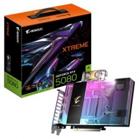 GIGABYTE AORUS GeForce RTX 5080 XTREME WATERFORCE WB 16G Tarjeta Gráfica - 16GB GDDR7, 256 bits, PCI-E 5.0, 2805MHz Core Clock, 3 x DP 2.1a, 1 x HDMI 2.1b, NVIDIA DLSS 4, GV-N5080AORUSX WB-16GD