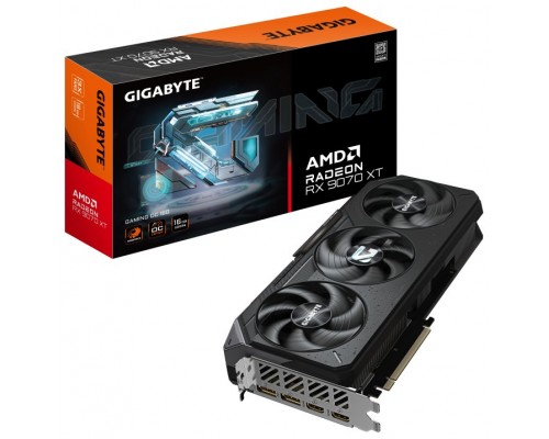 VGA GIGABYTE GV-R9070XTGAMING OC-16GD,AMD,RX9070XT,16GB,GDDR6,256BIT,2HDMI+2DP,WINDFORCE (3 VENTILADORES)