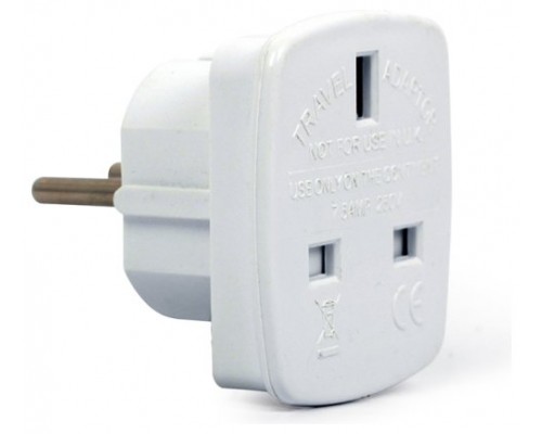 ADAPTADOR ALIMENTACION GEMBIRD CA PARA UK A SCHUKO UE 7.5A