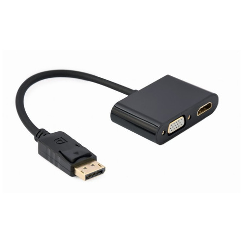 DISPLAY GEMBIRD PORT MACHO A HDMI HEMBRA + CABLE ADAPTADOR VGA HEMBRA NEGRO-DI5 DISPLAY GEMBIRD PORT MACHO A HDMI HEMBRA + CABLE ADAPTADOR VGA HEMBRA NEGRO