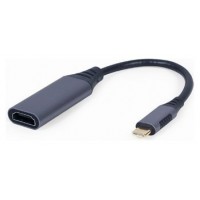 ADAPTADOR DE PANTALLA GEMBIRD USB TIPO C A HDMI, GRIS ESPACIAL