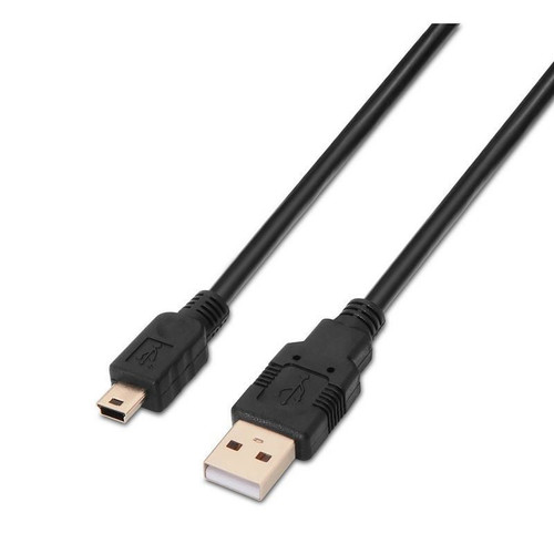 CABLE USB 2.0 TIPO AM-MINI BM NEGRO 1.0M AISENS-CN0 CABLE USB 2.0 TIPO AM-MINI BM NEGRO 1.0M AISENS