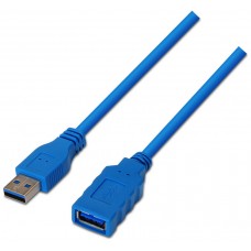 CABLE AISENS USB 3.0 TIPO A/M-A/H AZUL 2.0M