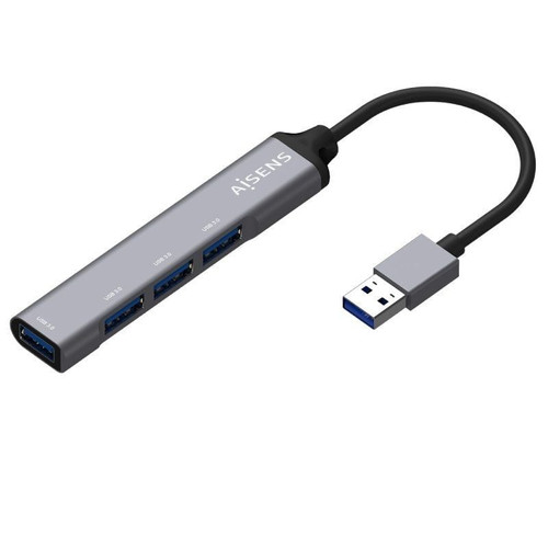 HUB USB 3.0 ALUMINIO TIPO AM-4xTIPO AH GRIS 10CM-CN2 HUB USB 3.0 ALUMINIO TIPO AM-4xTIPO AH GRIS 10CM