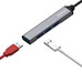 HUB USB 3.0 ALUMINIO TIPO AM-4xTIPO AH GRIS 10CM-CN2 HUB USB 3.0 ALUMINIO TIPO AM-4xTIPO AH GRIS 10CM