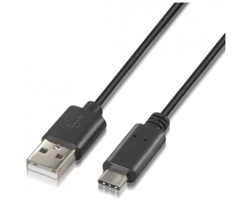 CABLE USB AISENS USB2.0 3A USB-C/M - A/M 1.0M NEGRO