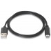 CABLE USB AISENS USB2.0 3A USB-C/M - A/M 1.0M NEGRO