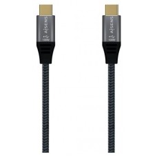 Aisens Cable USB 2.0 Alu 5A E-Mark CM-CM Gris 1.0M