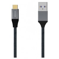 Aisens Cable USB 3.1 Gen2 Alu 3A CM-AM Gris 0.5M