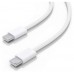 AISENS - CABLE USB 2.0 3A 60W APPLE, TIPO USB-C/M-USB-C/M, BLANCO, 2.0M