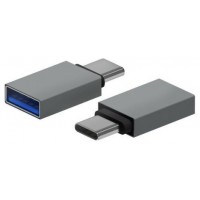MINI ADAPTADOR AISENS ALUMINIO USB3.2 USB-C/M - A/H