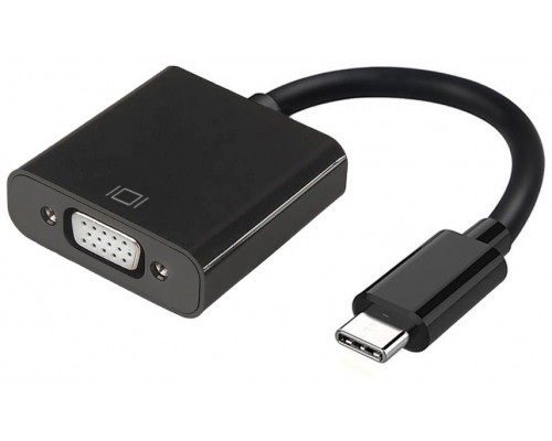 CONVERSOR USB-C MACHO A VGAH (RESOLUCION 1920X1200