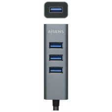 AISENS HUB USB 3.1 USB-C USB-C M-4XTIPO A H GRIS 1