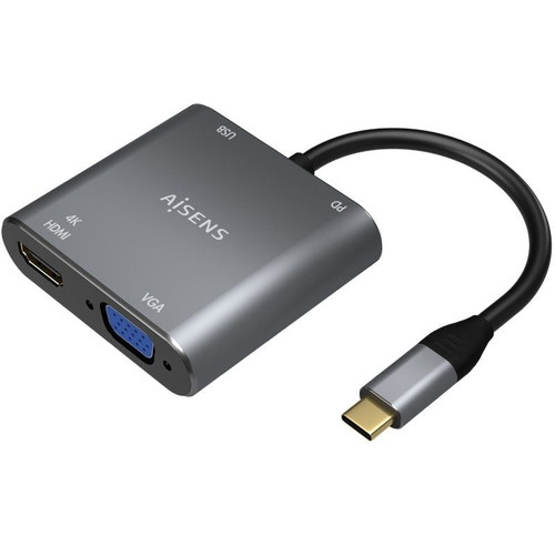 CONVERSOR USB-C A VGA H-HDMI 4K H-USB-A 3.0 H-USB-C PD-CN5 CONVERSOR USB-C A VGA H-HDMI 4K H-USB-A 3.0 H-USB-C PD