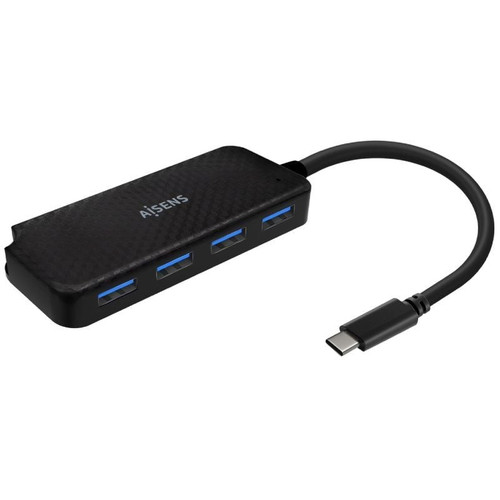 HUB USB 3.1 USB-C USB-CM-4xTIPO AH NEGRO 15CM AISENS-CN1 HUB USB 3.1 USB-C USB-CM-4xTIPO AH NEGRO 15CM AISENS
