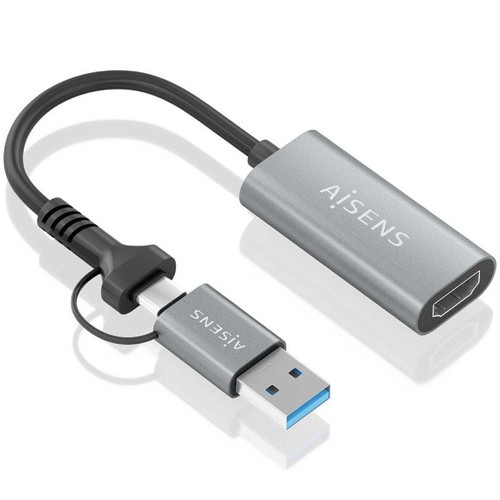 CONVERSOR USB-A+USB-C A HDMI USB-AM+USB-CM-HDMIH ALU-CN3 CONVERSOR USB-A+USB-C A HDMI USB-AM+USB-CM-HDMIH ALU