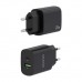 CARGADOR 20W 1xUSB-C PD3.0 1xUSB-A QC3.0 NEGRO AISENS