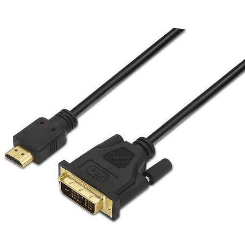 CABLE DVI A HDMI DVI18+1M-HDMI AM NEGRO 1.8M AISENS-CN1 CABLE DVI A HDMI DVI18+1M-HDMI AM NEGRO 1.8M AISENS