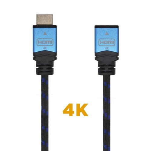 CABLE HDMI V2.0 PROLONGADOR 4K60HZ 18GBPS AM-AH NEGRO