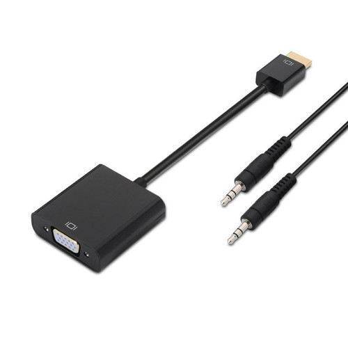CONVERSOR HDMI A SVGA+AUDIO HDMI AM-SVGAH NEGRO