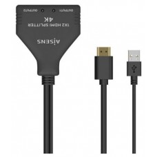 HDMI DUPLICADOR 4K30HZ 1x2 CON ALIMENTACION USB CABLE