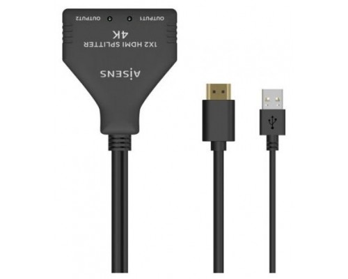 HDMI DUPLICADOR 4K30HZ 1x2 CON ALIMENTACION USB CABLE