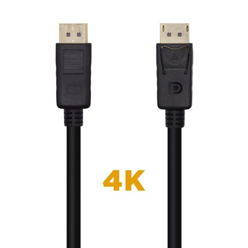 CABLE DISPLAYPORT V1.2 4K 60HZ DPM-DPM NEGRO 1.0M