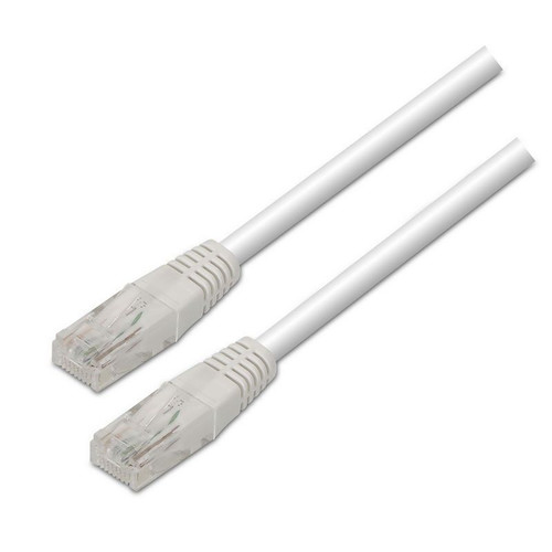 CABLE RED LATIGUILLO RJ45 CAT.5E UTP AWG24 BLANCO 0.5M