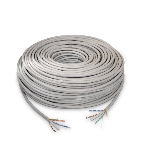 CABLE RED RJ45 CAT.6 UTP RIGIDO AWG24 GRIS 100M AISENS