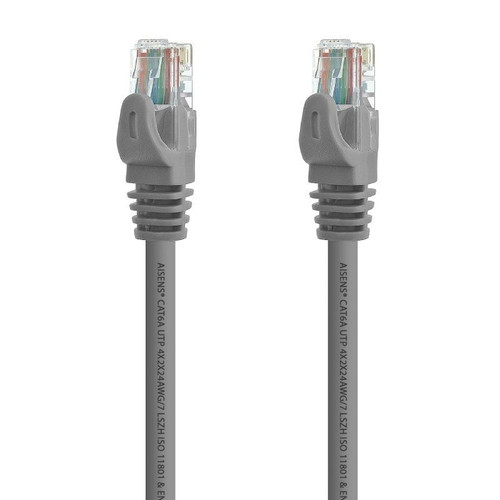 CABLE RED LATIGUILLO RJ45 LSZH CAT.6A UTP AWG24 GRIS