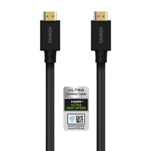 CABLE HDMI V2.1 8K60HZ 48GBPS AM-AM NEGRO 5.0M AISENS-CN4 CABLE HDMI V2.1 8K60HZ 48GBPS AM-AM NEGRO 5.0M AISENS
