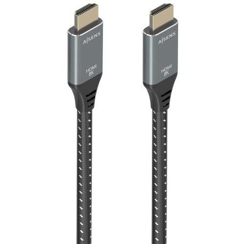 CABLE HDMI V2.1 ALTA VELOCIDAD 8K60HZ AM-AM GRIS-NEGRO-CN7 CABLE HDMI V2.1 ALTA VELOCIDAD 8K60HZ AM-AM GRIS-NEGRO