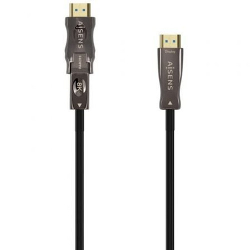 AISENS CABLE HDMI V2.1 AOC DESMONTABLE ULTRA ALTA VELOCIDAD / HEC 8K@60HZ 4K@120HZ 4:4:4 48GBPS, A/M-D/A/M, NEGRO, 50M-SX25 AISENS CABLE HDMI V2.1 AOC DESMONTABLE ULTRA ALTA VELOCIDAD / HEC 8K@60HZ 4K@120HZ 4:4:4 48GBPS, A/M-D/A/M, NEGRO, 50M