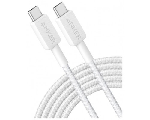 CABLE ANKER 322 USB-C TO USB-C CABLE NYLON 3M 60W WHITE