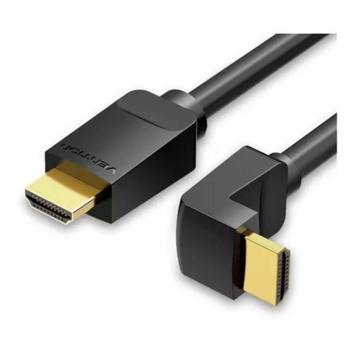 CABLE HDMI V2.0 4K M-M ACODADO 90º 1.5 M NEGRO VENTION (Espera 4 dias)-SX1 CABLE HDMI V2.0 4K M-M ACODADO 90º 1.5 M NEGRO VENTION (Espera 4 dias)