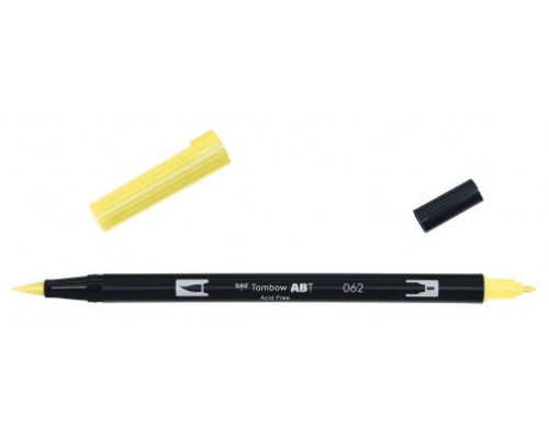 ROTULADOR DOBLE PUNTA PINCEL COLOR PALE YELLOW TOMBOW ABT-062 (Espera 4 dias)