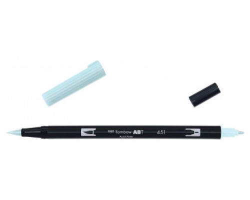 ROTULADOR DOBLE PUNTA PINCEL COLOR SKY BLUE TOMBOW ABT-451 (Espera 4 dias)